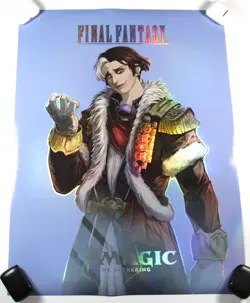 (New Foil) Final Fantasy Promo Poster- Emet-Selch: Magic the Gathering MTG 18x24 - Image 1
