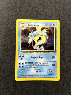Pokemon TCG Gyarados 006/102 Base Set Holo LP - Image 1