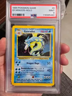 PSA 9 Gyarados 006/102 Base Set Holo Pokemon TCG - Image 1