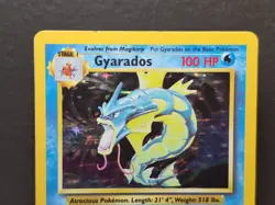 Pokemon Gyarados 006/102 Base Set Holo Rare 1999 Vintage WOTC TCG - Image 3