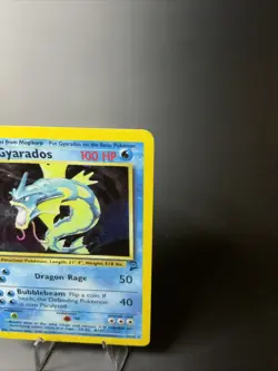 Gyarados 006/102 Base Set Holo Swirl By Tail Vintage Pokemon TCG LP WOTC 1999 - Image 2