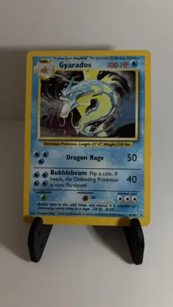 Pokemon TCG Gyarados 006/102 Base Set Vintage Holo Rare Unlimited LP - Image 1