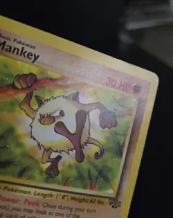 Pokemon TCG - MANKEY - 1ST EDITION - 55/64 - JUNGLE (1999) - WOTC - MP/LP - Image 2