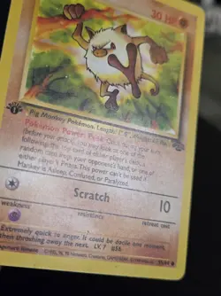 Pokemon TCG - MANKEY - 1ST EDITION - 55/64 - JUNGLE (1999) - WOTC - MP/LP - Image 3