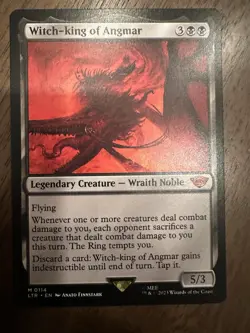 Witch-king of Angmar : MTG / Lord of the Rings LTR #0114 / NM - Image 1