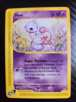 Pokemon Mew TCG Regular Card 55/165 Expedition NM Non-Holo Clean Copy - Image 1