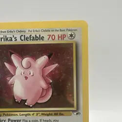 Pokemon TCG Erika's Clefable Gym Heroes Holo Rare Card 3/132 NM Condition - Image 3