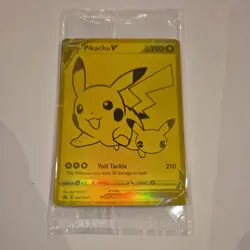 Pikachu V SWSH145 Gold Promo Pokemon Card From The Celebrations Set - Image 1