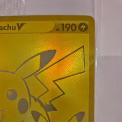Pikachu V SWSH145 Gold Promo Pokemon Card From The Celebrations Set - Image 2