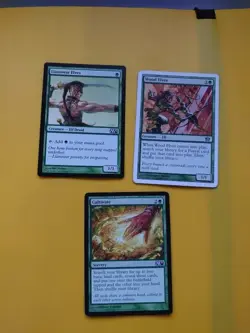 MTG card x3 Cultivate, Wood Elves, Llanowar Elves 3 green cards - Image 1