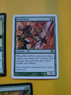 MTG card x3 Cultivate, Wood Elves, Llanowar Elves 3 green cards - Image 4