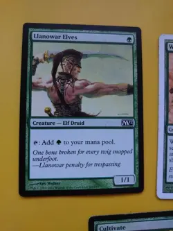 MTG card x3 Cultivate, Wood Elves, Llanowar Elves 3 green cards - Image 5