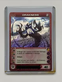 Chaotic TCG Drakness Card 33/232 Ripple Foil Dawn of Perim 1st Edition Near Mint - Image 2