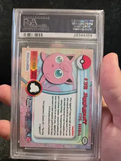 PSA 10 2000 Pokemon Game Topps Chrome Jigglypuff TV Rare Base Series 1 GEM MINT - Image 4