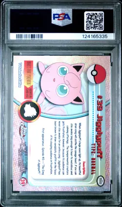 2000 TOPPS CHROME POKEMON T.V. #39 JIGGLYPUFF PSA 10 - Image 2