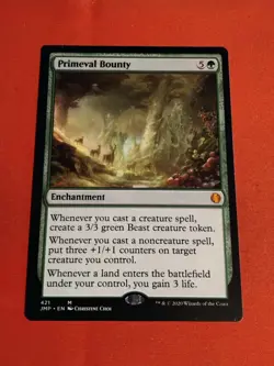 Primeval Bounty - #421 Mythic Magic The Gathering MTG - Unplayed Mint+ - Image 1