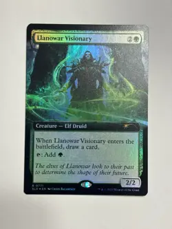 Llanowar Visionary (Extended Art) Secret Lair Drop Foil Magic the Gathering MTG - Image 1