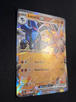 LUCARIO EX 082/142 STELLAR CROWN POKEMON (DOUBLE RARE, NM) - Image 1