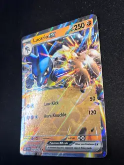 LUCARIO EX 082/142 STELLAR CROWN POKEMON (DOUBLE RARE, NM) - Image 2