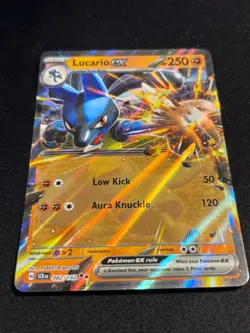 LUCARIO EX 082/142 STELLAR CROWN POKEMON (DOUBLE RARE, NM) - Image 3