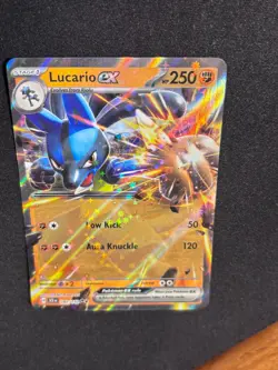 LUCARIO EX 082/142 STELLAR CROWN POKEMON (DOUBLE RARE, NM) - Image 4