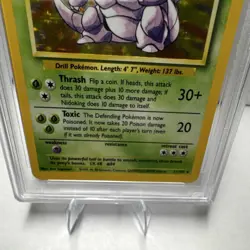Pokemon TCG Nidoking Base Set 11/102 Holo Rare PSA 3 1999 - Image 5