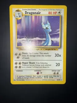 Pokemon TCG Dragonair 18/102 Unlimited Base Set LP Condition - Image 1