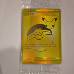 Pokemon TCG Celebrations Gold Pokeball Promo Card SWSH146 Ultra Premium Collecti - Image 1