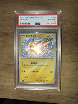 PSA 10 Pikachu S 236/190 Shiny Treasure Pokemon Card Japanese 2023 - Image 1