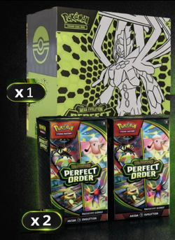 Perfect Order Pokemon Center Elite Trainer Box PCETB & 2X Booster Bundle PRESALE - Image 1