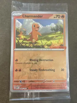 Charmander (GameStop Exclusive) 004/165 Sealed Reverse Holo Pokemon TCG NM - Image 1