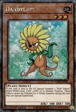 Dandylion - Platinum Secret Rare 1st Edition RA03-EN211 - NM - YuGiOh - Image 1
