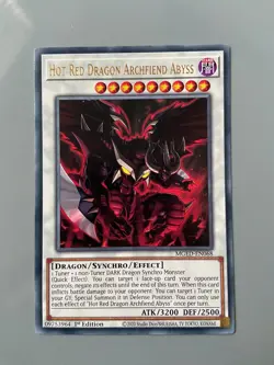 Hot Red Dragon Archfiend Abyss - Rare 1st Edition MGED-EN068 Yugioh - Image 1