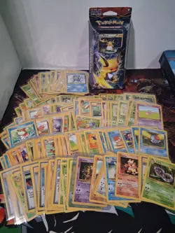 Wotc vintage pokemon 140 card lot - base set - jungle - fossil & burning spark - Image 1