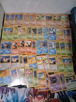 Wotc vintage pokemon 140 card lot - base set - jungle - fossil & burning spark - Image 3