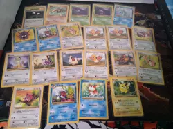 Wotc vintage pokemon 140 card lot - base set - jungle - fossil & burning spark - Image 4