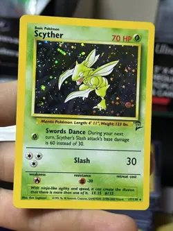 Scyther 17/130 Base Set 2 Erika 16/132 Gym Heroes Vintage Pokemon Card Lot WOTC - Image 4