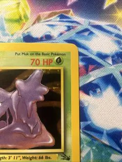 Pokemon Vintage 1999 Fossil Set 13/62 Non-Holo Card Muk 1st Edition WOTC - Image 4