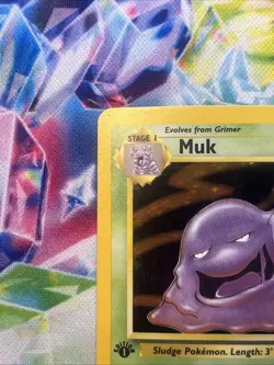 Pokemon Vintage 1999 Fossil Set 13/62 Non-Holo Card Muk 1st Edition WOTC - Image 5