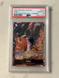 One Piece TCG Sealed Battle Vol.1 Winner Sabo - OP04-083 - PSA 10 - English - Image 1