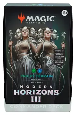 MTG Magic The Gathering Modern Horizons 3 Tricky Terrain Commander Deck - Image 1