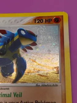 Armaldo 1/100 Sandstorm Holo Swirl Rare Vintage Ereader Pokemon Card - Image 5