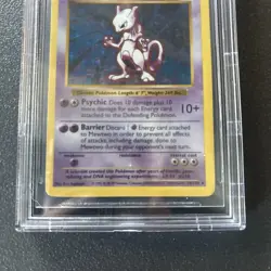 Mewtwo Shadowless 1999 Vintage Pokemon #10 Graded Pokemon Cards, Pokemon Base - Image 4