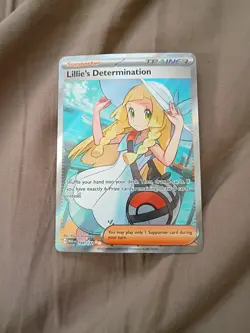 Pokemon TCG Lillie's Determination Trainer Card Holo Rare 169/132 - Image 1