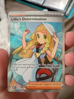 Pokemon TCG Lillie's Determination Trainer Card Holo Rare 169/132 - Image 3