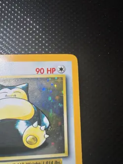 1999 Pokemon SNORLAX Jungle Set NO SYMBOL ERROR Misprint HOLO Rare Card 11/64 MP - Image 3