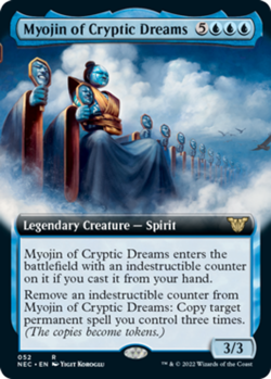 Myojin of Cryptic Dreams - Extended Art Light Play, English Magic the Gathering - Image 1