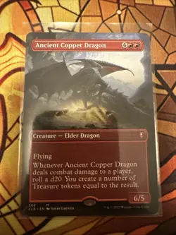 Ancient Copper Dragon (Borderless) Commander Legends: Battle for Baldur's... - Image 1