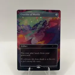 Crucible Of Worlds NM Galaxy Foil MTG Secret Lair Unplayed Magic The Gathering - Image 1