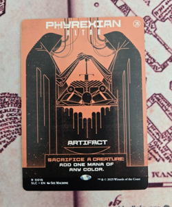 MTG Phyrexian Altar Borderless Secret Lair Encyclopedia of Magic NM - Image 1